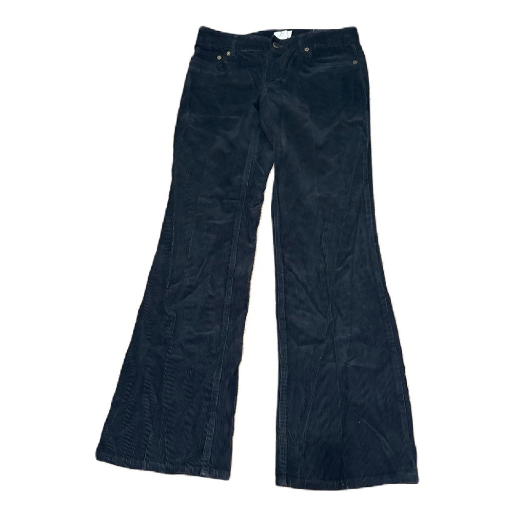 Loft Black Corduroy Flare Pants Sz 2P Petite Vintage 90s Y2K